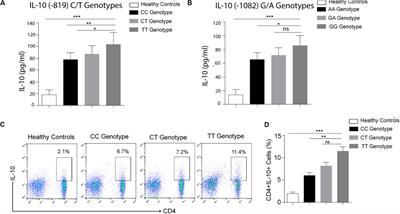 Association of IL-10 Gene Polymorphism With IL-10 Secretion by CD4 and T Regulatory Cells in Human Leprosy